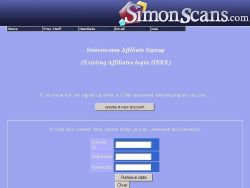 Simon Scans Affiliates screenshot